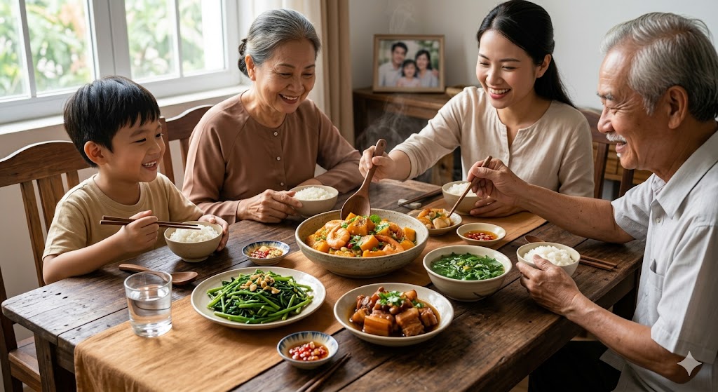 3. Ý nghĩa trong bữa ăn gia đình