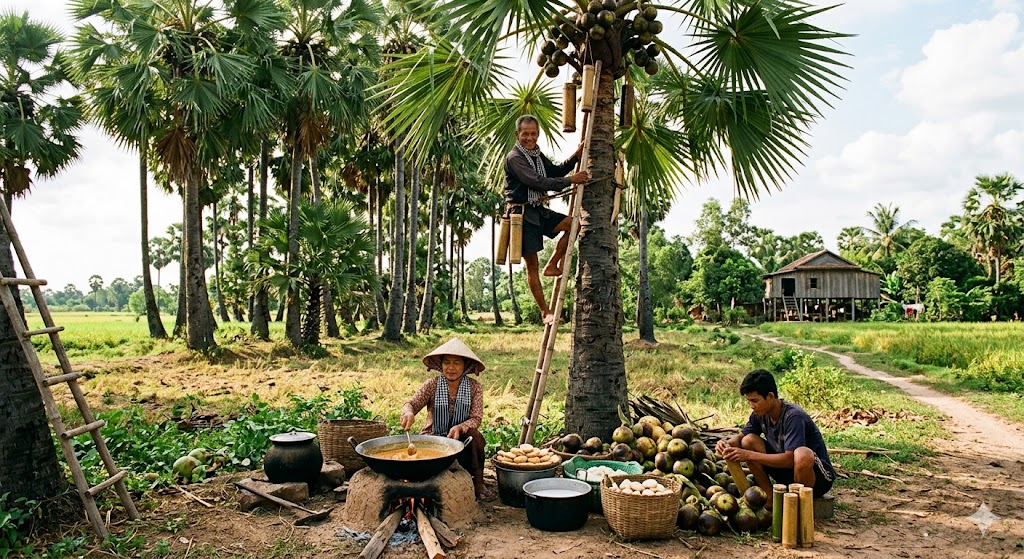 Thốt nốt trong đời sống lao động và sinh kế của người dân
